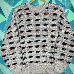 Vintage Colorful Geometric Sweater